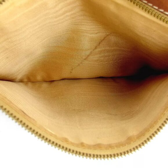 CELINE clutch bag macadam beige PVC ?~ leather Authentic used T17445 - Picture 9 of 9